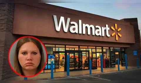 Pánico en Walmart: Mujer amenazó con un cuchillo a clientes y atacó al trabajador de una gasolinera