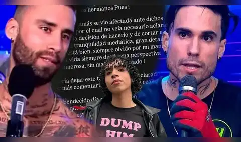 Gino Assereto lanza comunicado y SE PRONUNCIA sobre Jota Benz por AFIRMAR 'romance' con Valentino