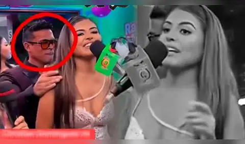 Christian Domínguez INCOMODA a cantante de Puro Sentimiento al agarrarla SIN AUTORIZACIÓN y usuarios dicen: "Karla en UCI"