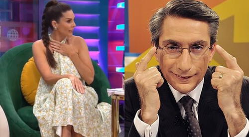 ¡A lo Alvina Ruíz! Así reaccionó Rebeca Escribens al ver que Federico Salazar casi se cae EN VIVO