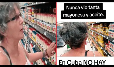 Cubana va a un supermercado en México y queda en shock al encontrar mayonesa: "Allá no hay"