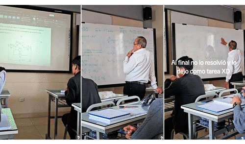 Profesor deja ejercicio de ingeniería a sus alumnos, no puede resolverlo y es viral en TikTok