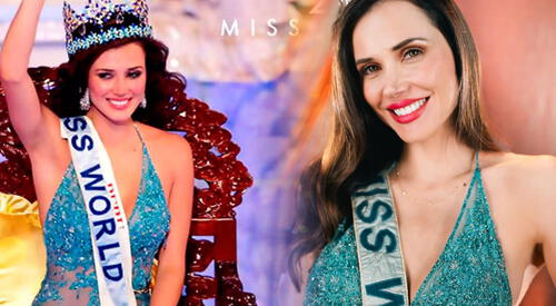 Maju Mantilla volvió a usar su vestido y banda del Miss Mundo luego de 20 años por Fiestas Patrias