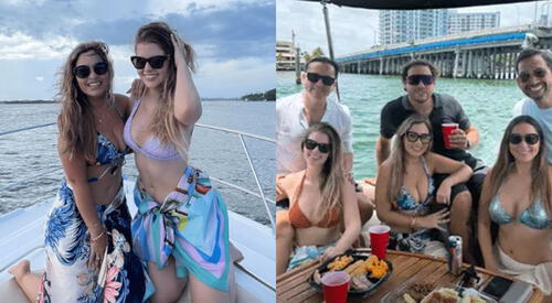 Ethel Pozo y Brunella Horna pasaron feriado largo en Miami: Derrocharon amor por sus esposos y comieron rico