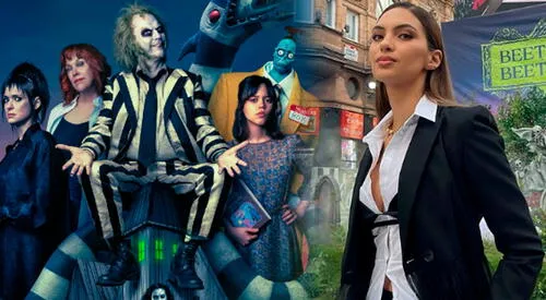 Natalie Vértiz asistió al estreno de Beetlejuice 2: Brilló en la alfombra junto a Jenna ortega