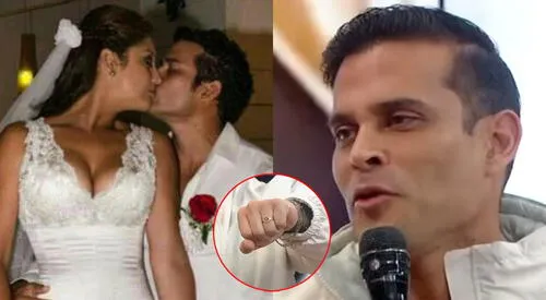 Christian Domínguez aparece en TV con anillo y da inesperada respuesta sobre posible boda con Karla