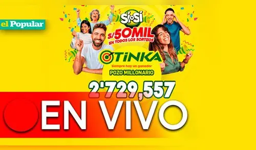 La Tinka EN VIVO hoy domingo 29 de enero: sigue AQUÍ los resultados y todo sobre el pozo millonario