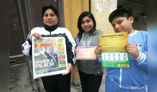 Cada día hay que pegar un cupón en el lugar indicado. elpopular.pe