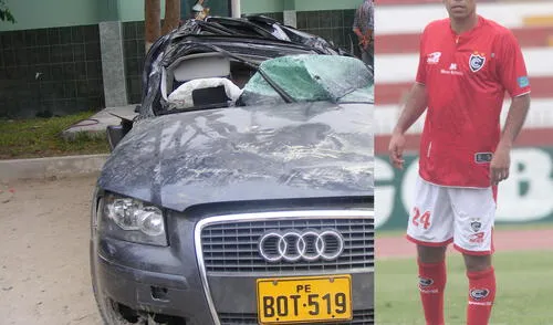 El exceso de velocidad habría desencadenado el grave accidente. De esta manera quedó el auto del jugador. elpopular.pe