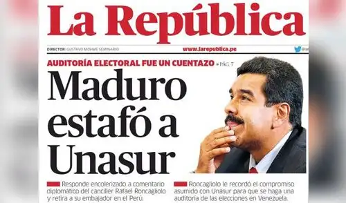 Portada de La República. elpopular.pe