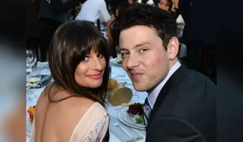 Lea Michele en uno de sus últimos momentos felices junto a Cory Monteith elpopular.pe
