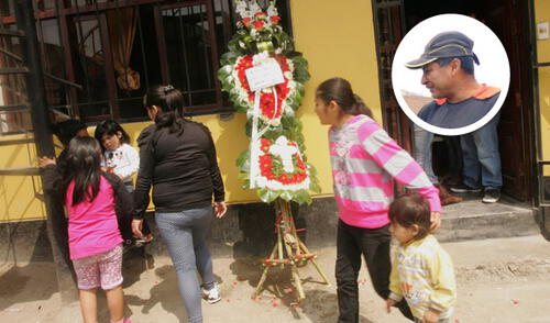 Maestro de obras (círculo) y su hijo eran muy unidos, incluso trabajaban juntos. Policía busca al sospechoso de homicidio. elpopular.pe