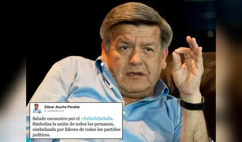 César Acuñe equivoca las letras y escribe 'La Halla' en vez de 'La Haya' en Twitter elpopular.pe