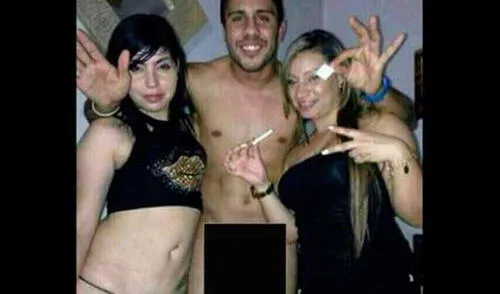 Los defensas Ramón Arias y Matías Malvino aparecen en fotos calientes con tres féminas. elpopular.pe