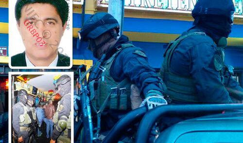 El local que fue por la noche escenario de un feroz tiroteo entre policías y delincuentes, los cuales están en la Dirincri. elpopular.pe