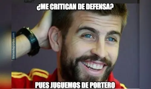 Piqué provocó penal. elpopular.pe