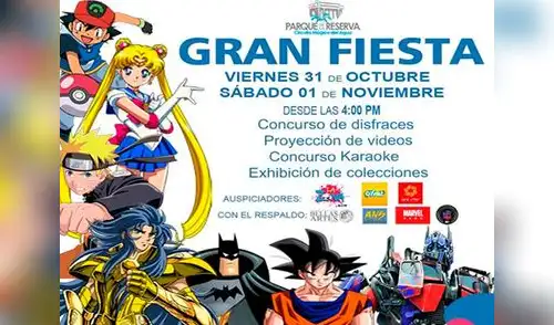 Este 31 de Octubre y 1 de Noviembre habrá presentación de bandas, desfile de disfraces, exposición de colecciones y mucho más en La Gran Fiesta elpopular.pe