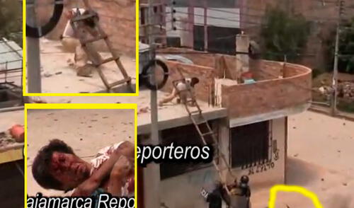 Secuencia de imágenes. Disparo proviene desde la calle. PNP remató al sujeto herido de muerte. Falleció desangrado. elpopular.pe