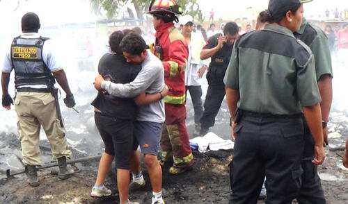 Una mujer y un menor fueron hospitalizados luego del siniestro. elpopular.pe