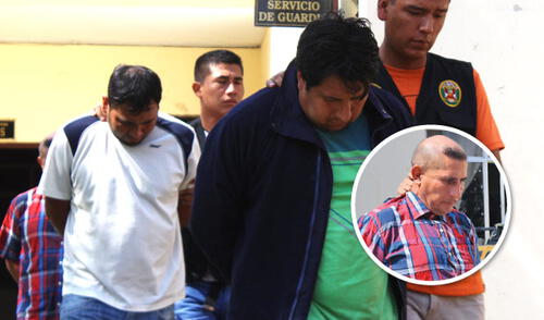 Los detenidos al momento de ser llevados a la sede policial trujillana. elpopular.pe