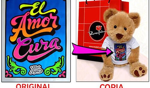 Artista acusa a Rosatel de plagiar un diseño suyo para osito de peluche. elpopular.pe