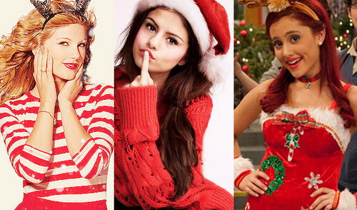 Los looks de Selena Gomez, Ariana Grande y Taylor Swift que puedes copiar para Navidad. elpopular.pe