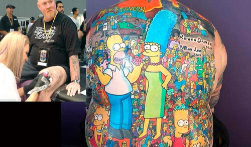Quiere entrar al Guinness con los tatuajes sobre serie norteamericana. elpopular.pe