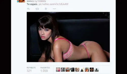 Usan su imagen para portal de servicios sexuales. elpopular.pe