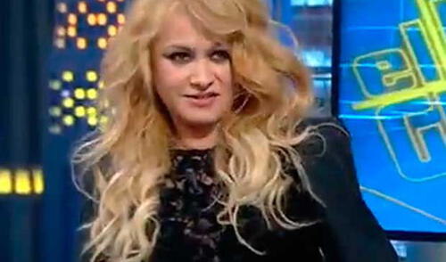 Paulina Rubio en un momento de la entrevista con Pablo Motos. elpopular.pe