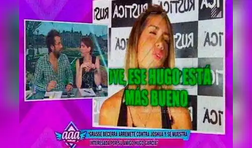 Grasse Becerra llora por doctor pero le tiene ganas a Hugo García. elpopular.pe