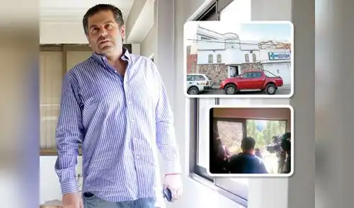 Belaunde habría escapado por esta ventana, según prensa local elpopular.pe