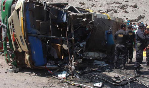 El vehículo con 35 pasajeros, se dirigía de Lima hacia la localidad de Llata (región Huánuco) elpopular.pe