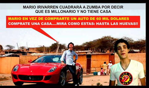 Meme de Zumba y Mario Irivarren. elpopular.pe