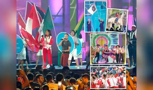 Alexandra Grande, medalla de oro en Karate, fue la abanderada en la ceremonia que despidió los Juegos elpopular.pe