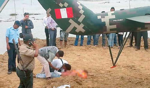 Tragedia ocurrió en presencia de premier y sus cinco ministros. elpopular.pe