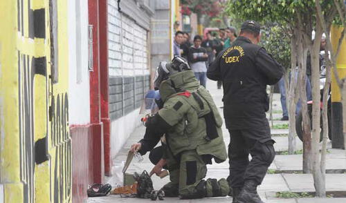 Artefactos fueron llevados en vehículo especial. elpopular.pe