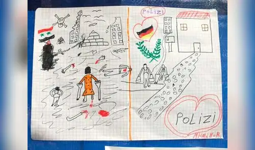 Niño sirio hizo una de las imágenes más conmovedoras del mundo. elpopular.pe