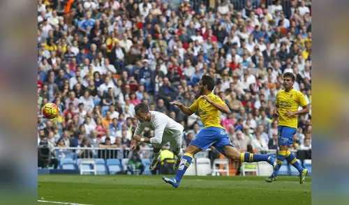 El gol de Cristiano Ronaldo en el arco de Las Palmas. elpopular.pe