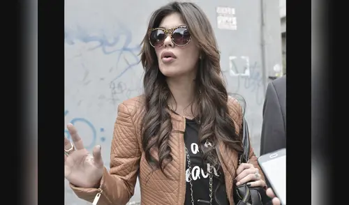 Angie Jibaja no quiere saber nada del excombatiente. elpopular.pe