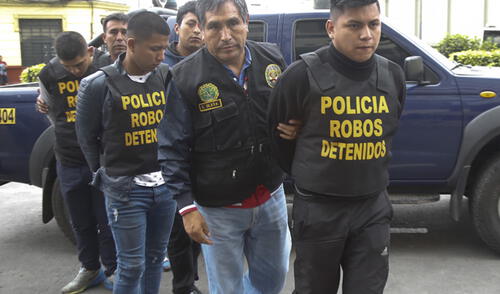Detenidos son trasladados a la Dinincri tras el frustrado asalto a una comerciante avícola. elpopular.pe
