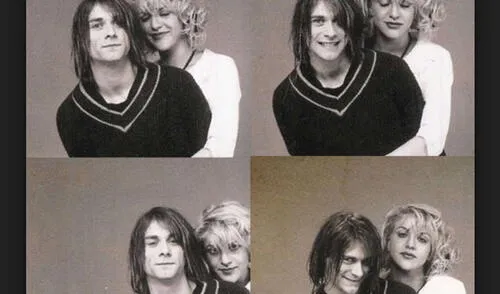 Cobain y Love cuando todo era felicidad. elpopular.pe