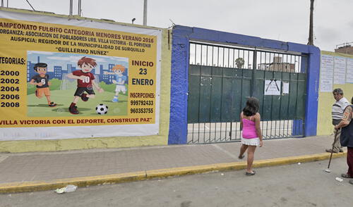 En este local deportivo ocurrió deceso de adolescente. elpopular.pe