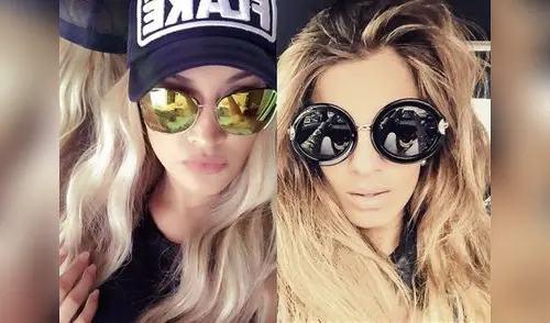 Guerra de selfies entre ambas excombatientes. elpopular.pe