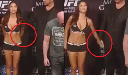 La mujer no pudo evitar la expresión de molestia frente al terrible hecho. elpopular.pe