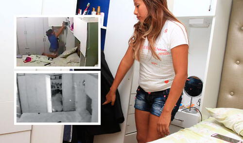 Video capturó el momento en que empleada violentaba el ropero. elpopular.pe