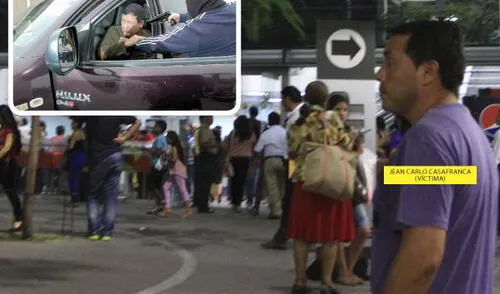 Delincuentes lo siguieron desde que salió de centro financiero de Fiori, cerca de donde también funciona su negocio. elpopular.pe