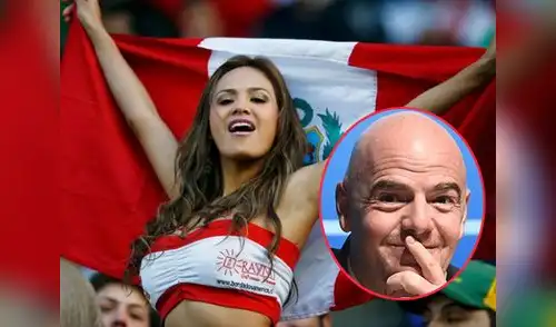 Modelo tuvo encuentro con el presidente de la FIFA. elpopular.pe