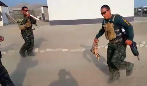 Comando bailarín causa sorpresa al ritmo del huayno elpopular.pe