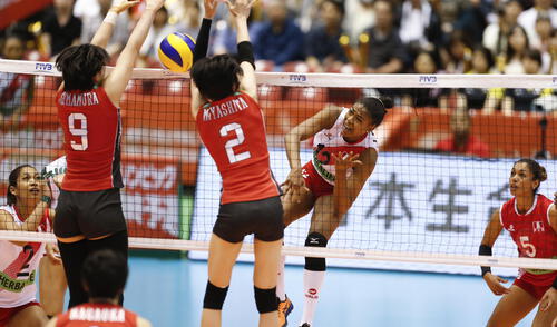 Ángela Leyva fue la mejor jugadora de Perú anotó 12 puntos. FOTO: FPV elpopular.pe