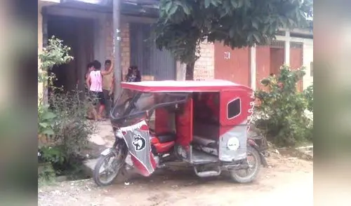 En esta mototaxi huyó el menor. elpopular.pe